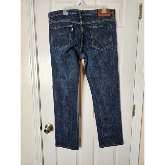 Crooks And Castles Denim Blue Jeans Mens 38x34 Rachet Fit/ Standard Vtg Dark - Picture 1 of 11